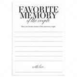 Share Your Favorite Memory With the Anniversary Couple Cards Printable by LittleSizzle