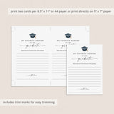 Share Your Memory With The Graduate Cards Printable