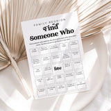 Family Reunion Bingo Game Find Someone Who Printable
