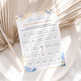 Hanukkah Find Someone Who Bingo | Find The Guest Icebreaker Game Printable