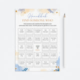 Hanukkah Find Someone Who Bingo | Find The Guest Icebreaker Game Printable