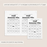 Family Reunion Bingo Game Find Someone Who Printable