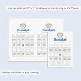 Printable Hanukkah Find The Guest Icebreaker Bingo