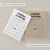 Printable Office Human Bingo Find The Coworker | Get To Know You Work Bingo