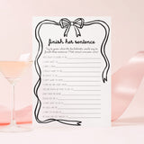 Finish The Bachelorette's Sentence Printable Game