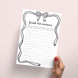 Bachelorette Games Black Bow Theme | Hen Do Party | Hens Night Games