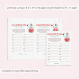 Finish My Phrase Valentine's Day Game for Groups Printable