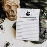 Finish The Bachelorette's Sentence Game Printable Bride or Die Theme