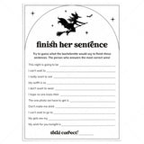 Witches Bachelorette Icebreaker Game Finish Her Sentence by LittleSizzle