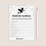 Witches Bachelorette Icebreaker Game Finish Her Sentence by LittleSizzle
