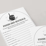 Finish The Bachelorette's Sentence Game Printable Bride or Die Theme
