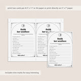 Fun Bach Party Game Finish Her Sentence Celestial Theme