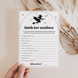 Witches Bachelorette Icebreaker Game Finish Her Sentence