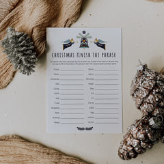 Printable Christmas Game for Groups Finish The Phrase