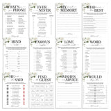 Floral Wedding Anniversary Games Bundle Printable by LittleSizzle