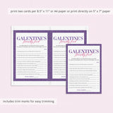 Galentines Friendly Feud Quiz with Answers Printable