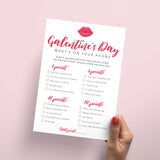 Printable Galentines Day Game Bundle Digital Files