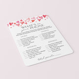 Pink Hearts Galentines Games Printable