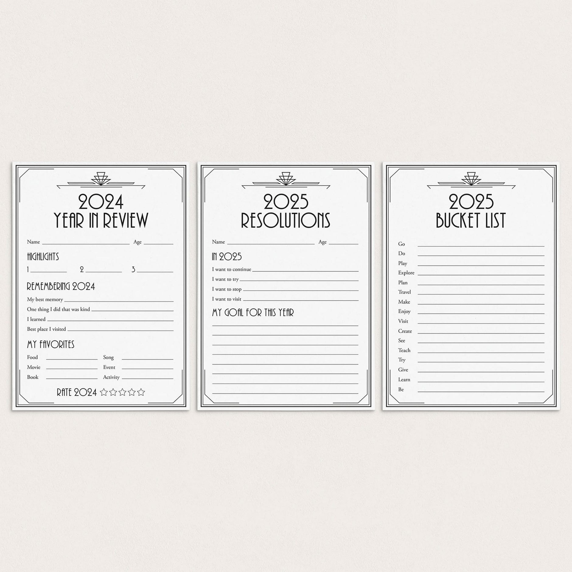 Great Gatsby New Year's Eve Party Games Printable | Roaring 20s Party ...