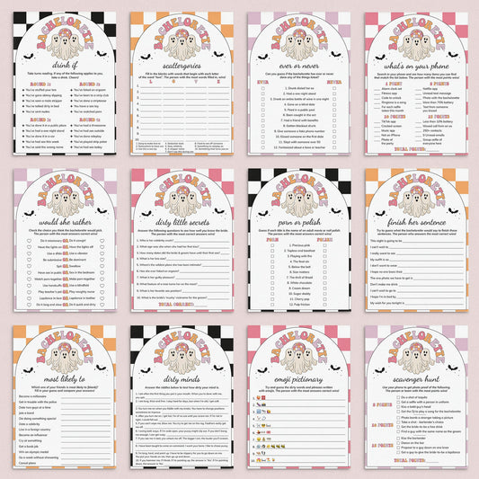 Let's Go Ghouls Bachelorette Party Games Bundle Printable by LittleSizzle