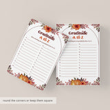 Thanksgiving Gratitude A to Z List Printable
