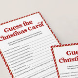 Guess The Christmas Carol Worksheet and Answers Digital Download