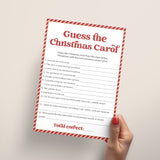 Guess The Christmas Carol Worksheet and Answers Digital Download