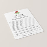 Guess The Christmas Carol Game Printable