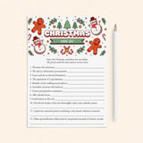 Guess That Christmas Song Game with Answers Printable by LittleSizzle