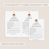 Simple Christmas Party Games Printable