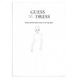 Guess The Wedding Dress Game Printable by LittleSizzle