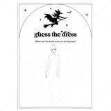 Witchy Bridal Shower Activity Guess The Dress Cards Printable by LittleSizzle