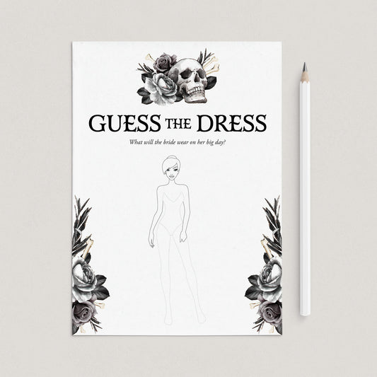 Bride or Die Bridal Shower Activity Guess The Dress by LittleSizzle