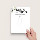 White Floral Guess The Wedding Dress Printable Game