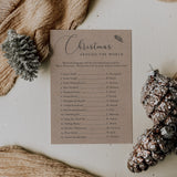 Rustic Christmas Party Game Merry Christmas Around The World