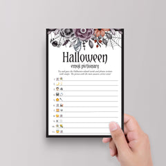 Halloween Theme Dinner Party Game Emoji Pictionary
