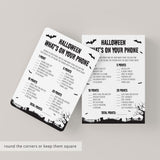 Adult Halloween Party Games Pack Black & White Instant Download