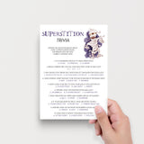 Superstition Quiz Questions and Answers for Halloween Party Printable