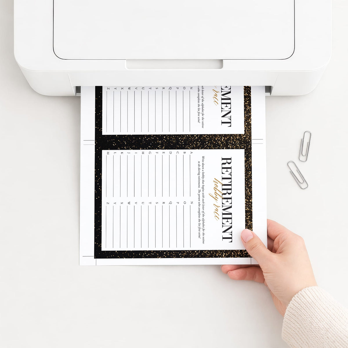 Printable Retirement Fun Guide.pdf Retirement Party Game Hobby A-Z Printable | Funny Retiree Party Ideas ...