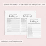 Womens Birthday Game Printable How Well Do You Know The Birthday Girl