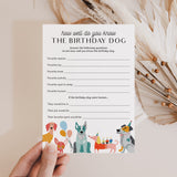 Dog Birthday Party Games Bundle Printable