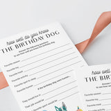 How Well Do You Know The Birthday Dog Game Printable