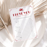Printable I Love You Around The World Game with Answer Key