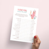 I Love You Around The World With Answer Key Printable