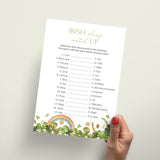 St Patricks Day Irish Slang Match-Up Game Printable