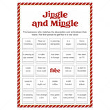Christmas Jingle and Mingle Bingo Printable by LittleSizzle