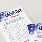 Labor Day Word Search with Hidden Message and Answer Key Printable