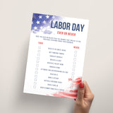 Printable Labor Day Games and Activities Pack