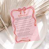 Pink Wavy Border Ladies Feud Game with Answers Printable