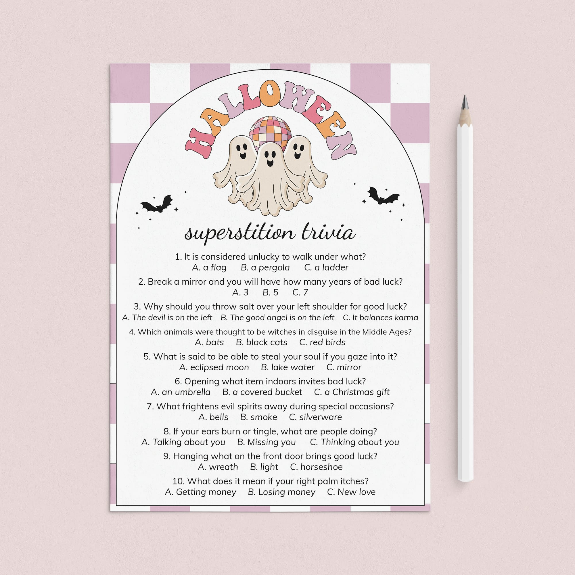 Ghouls Party Game Superstition Trivia Quiz Download by LittleSizzle